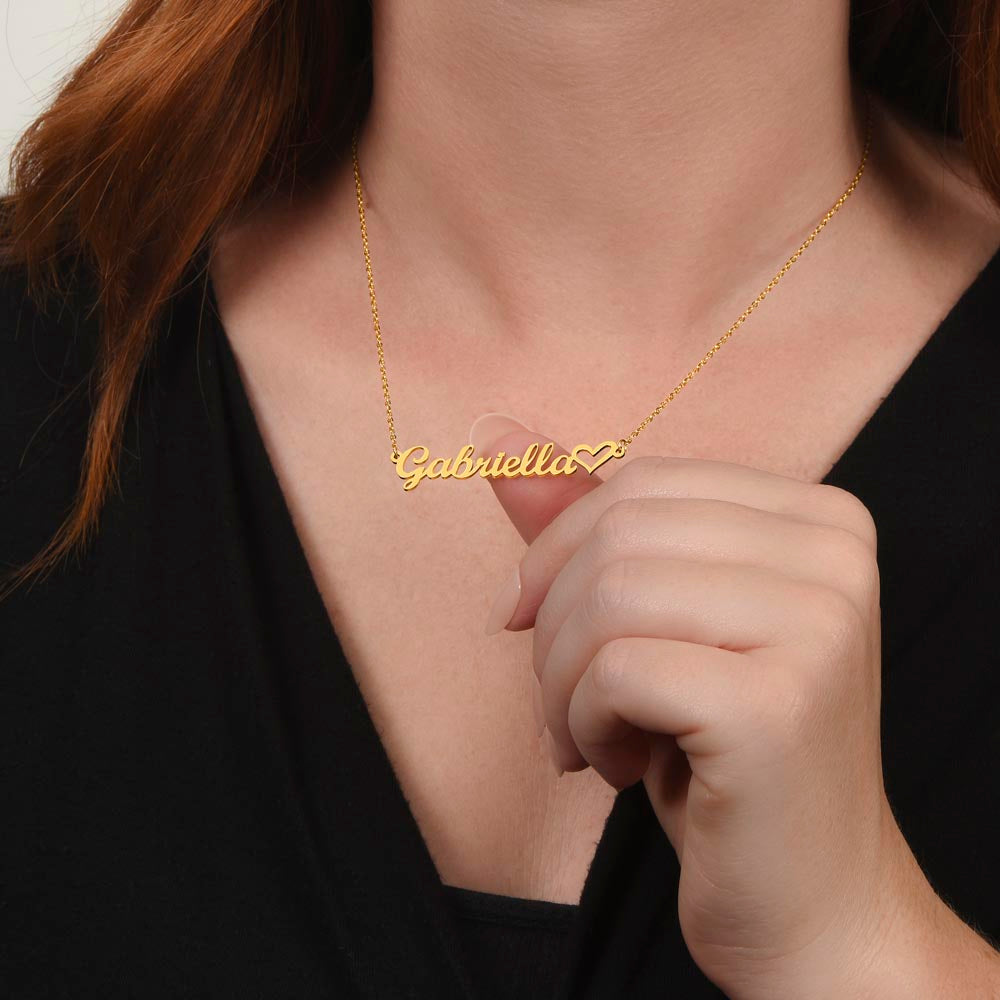 Soulmate - Heart Name Necklace