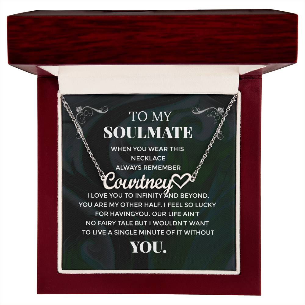 Soulmate - Heart Name Necklace