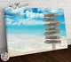 Beach Family Names Signpost Canvas Print | Personalized Framed Canvas Art