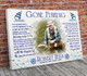 Rest in peace, Gone Fishing Poem, Fisherman Photo memorial canvas, Bereavement Gift, heaven canvas Art
