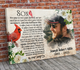 Rest in peace, for Son, last farewell memorial canvas, Bereavement Gift, heaven canvas Art