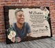 Rest in peace, for Brother, last farewell memorial canvas, Bereavement Gift, heaven canvas Art