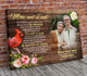 Rest in peace, Memory of Mom and Dad, Parents in heaven canvas Art