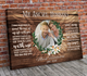 Rest in peace, My Angel Husband, Memorial gift in heaven canvas Art