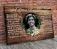 Rest in peace, A letter from Heaven, memorial gift, heaven canvas Art