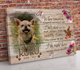 Dog Memorial Passing Gift Canvas Personalized Pet Loss Gifts | dog mom gift | Pet Bereavement Gift | Pet Sympathy Gift | Pet Loss Frame