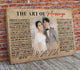 The Art of marriage Canvas Print | Personalized Framed Canvas Art (NO PREVIEW)