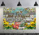 God Blessed the broken road - Husband and Wife Personalized Canvas Wall Art