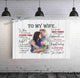 To My Wife Canvas Print | Personalized Framed Canvas Art