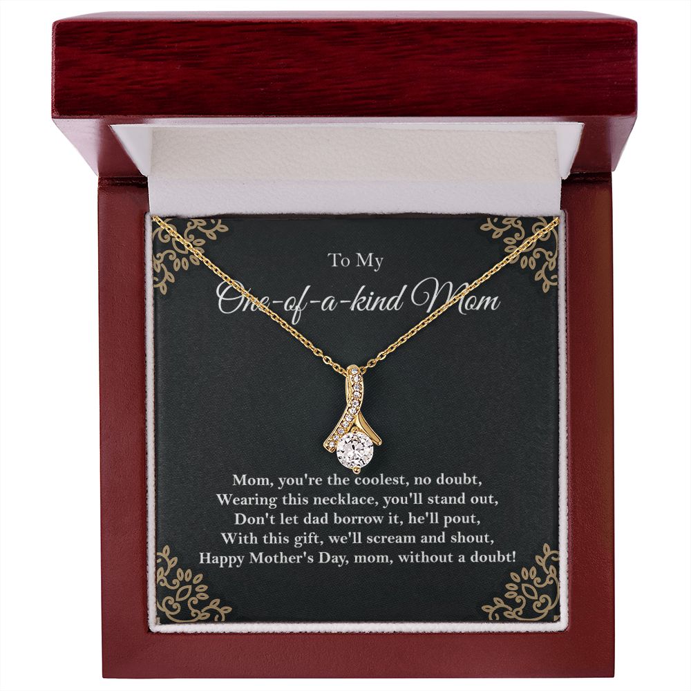 One-of-a-kind Mom Alluring Beauty necklace - 18k White and Gold