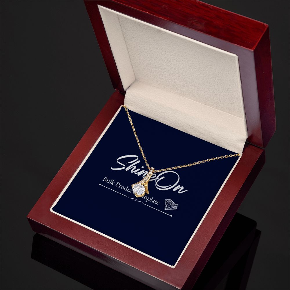 Alluring Beauty necklace - 18k White and Gold